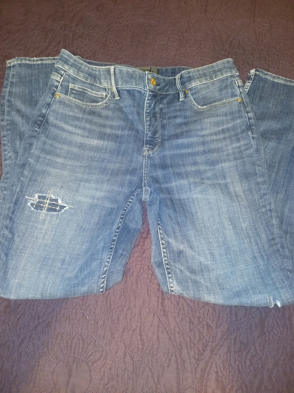 White House Black Market Medium Blue Straight Leg Jeans